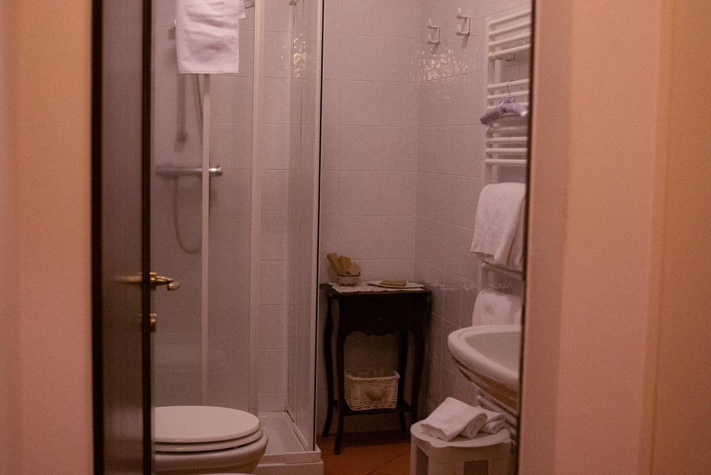 Shower in Arca Hotel