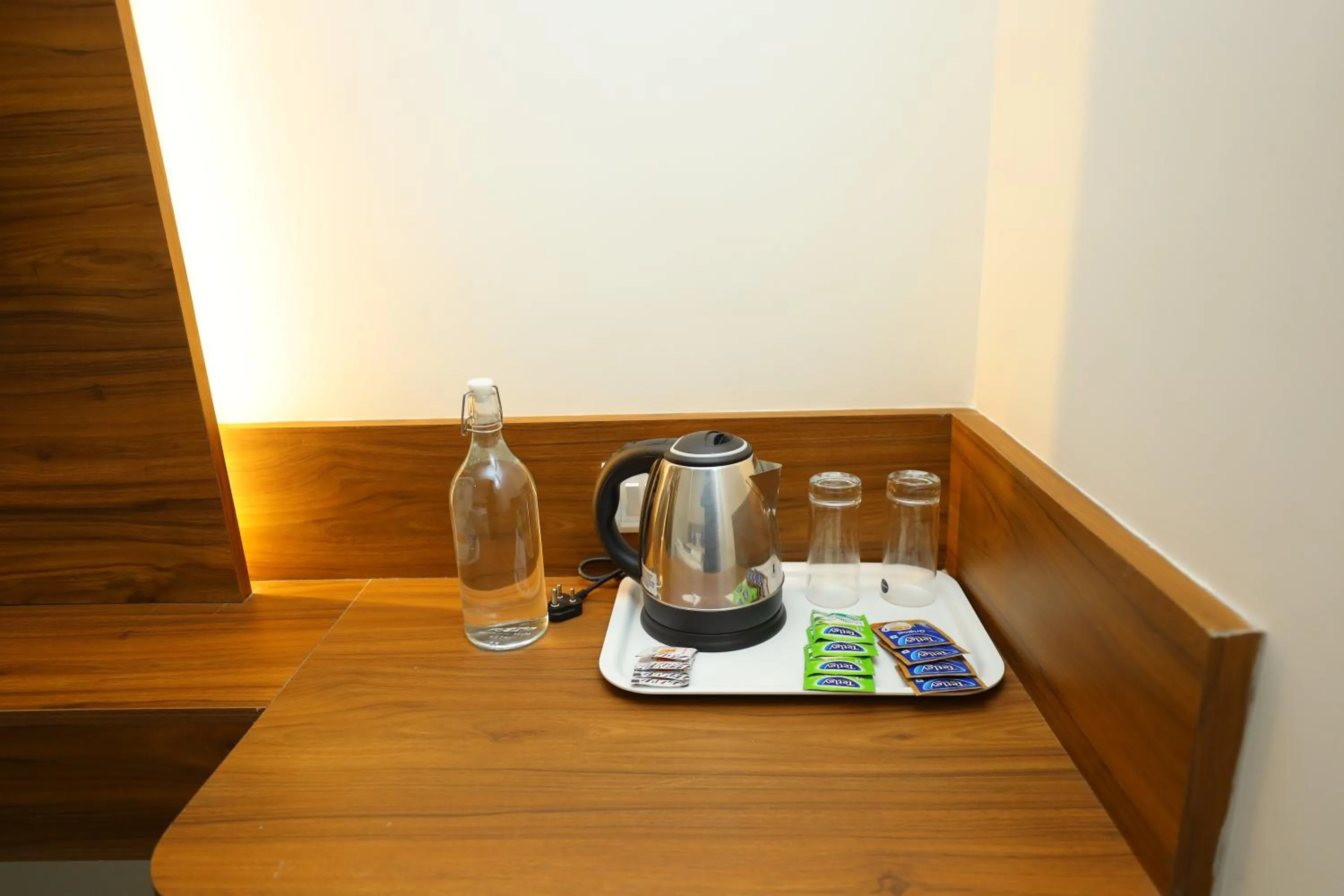 Kitchen or kitchenette in Silverkey Hotel Yelahanka