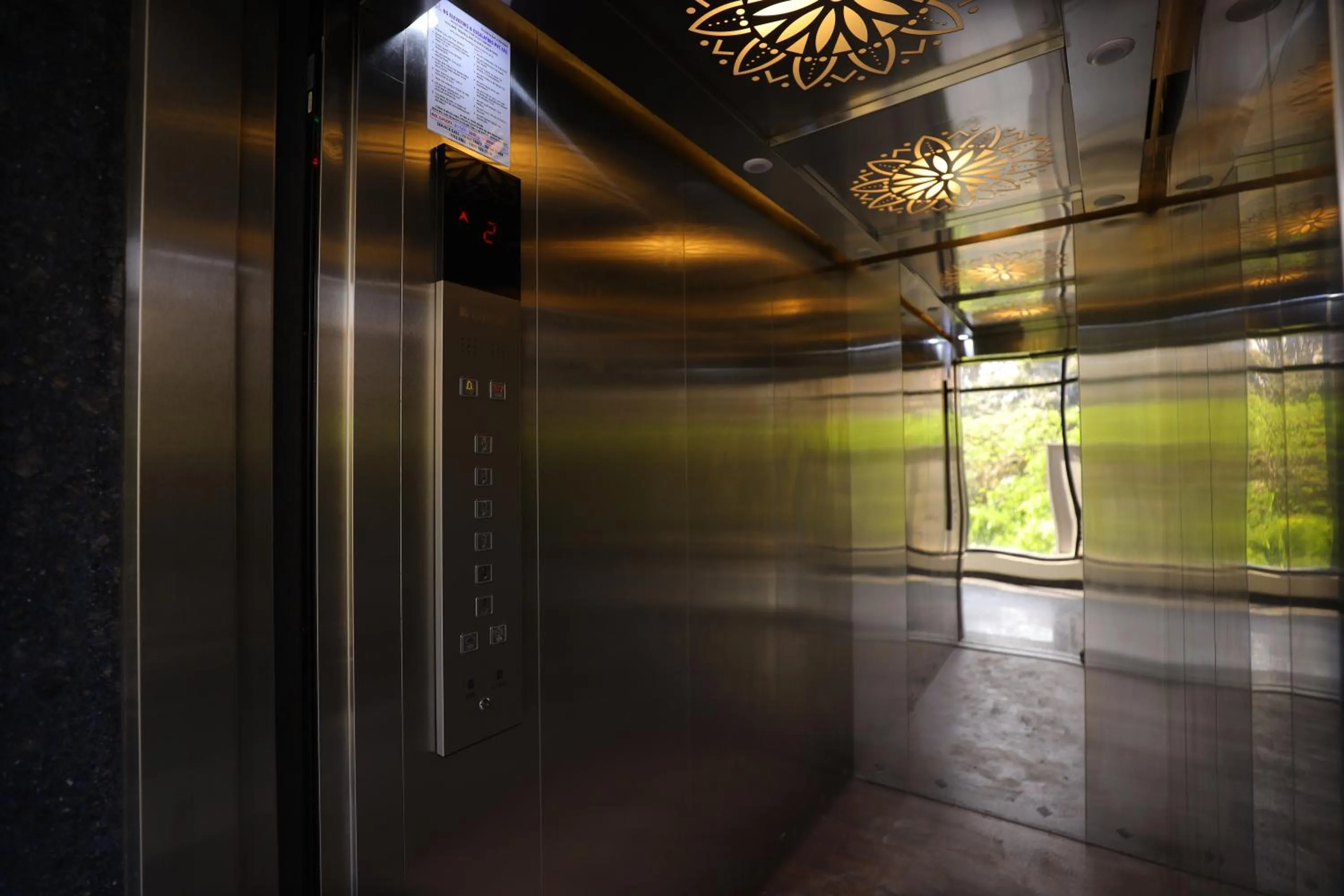 elevator in Silverkey Hotel Yelahanka