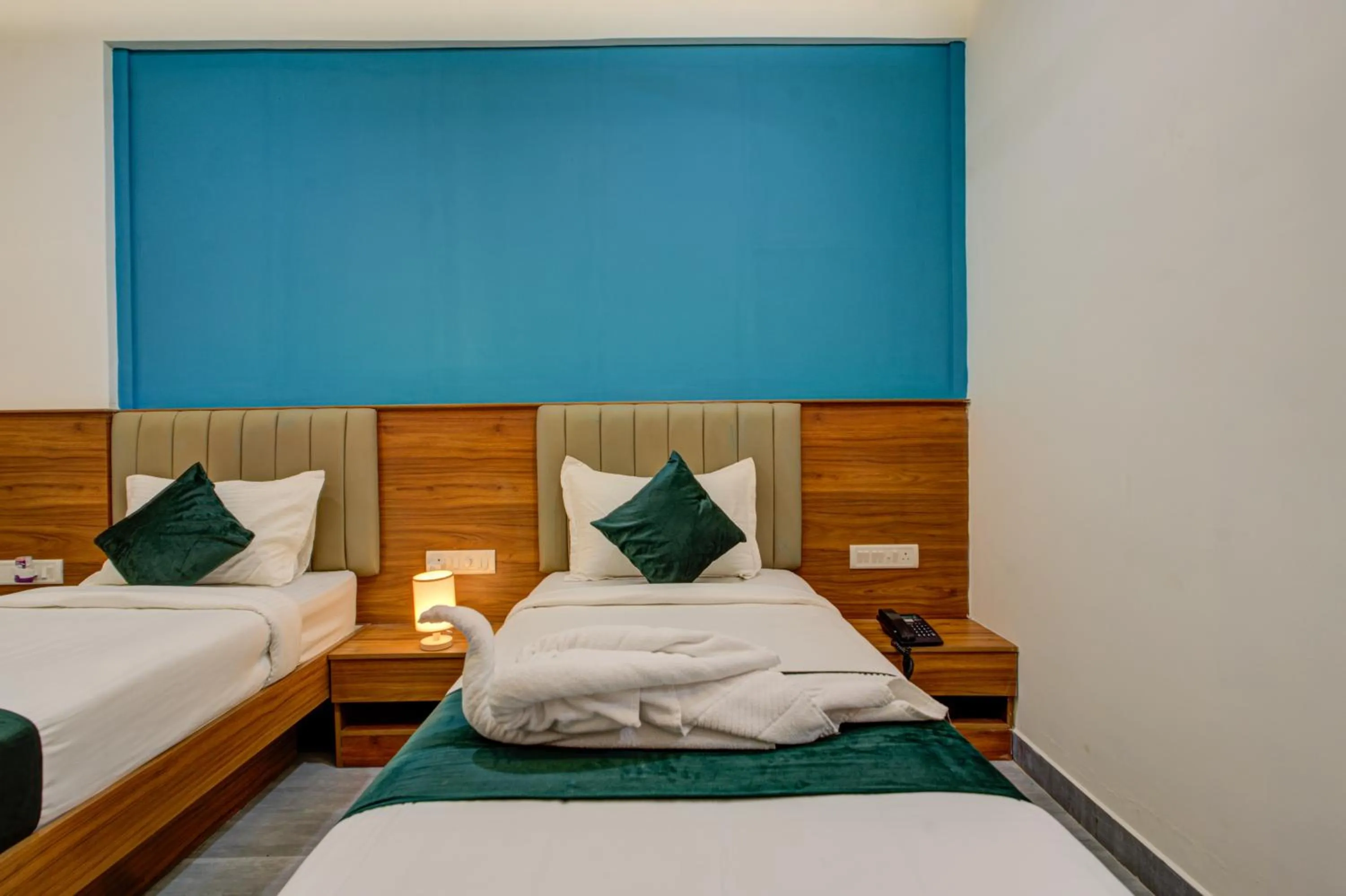 Bed in Silverkey Hotel Yelahanka