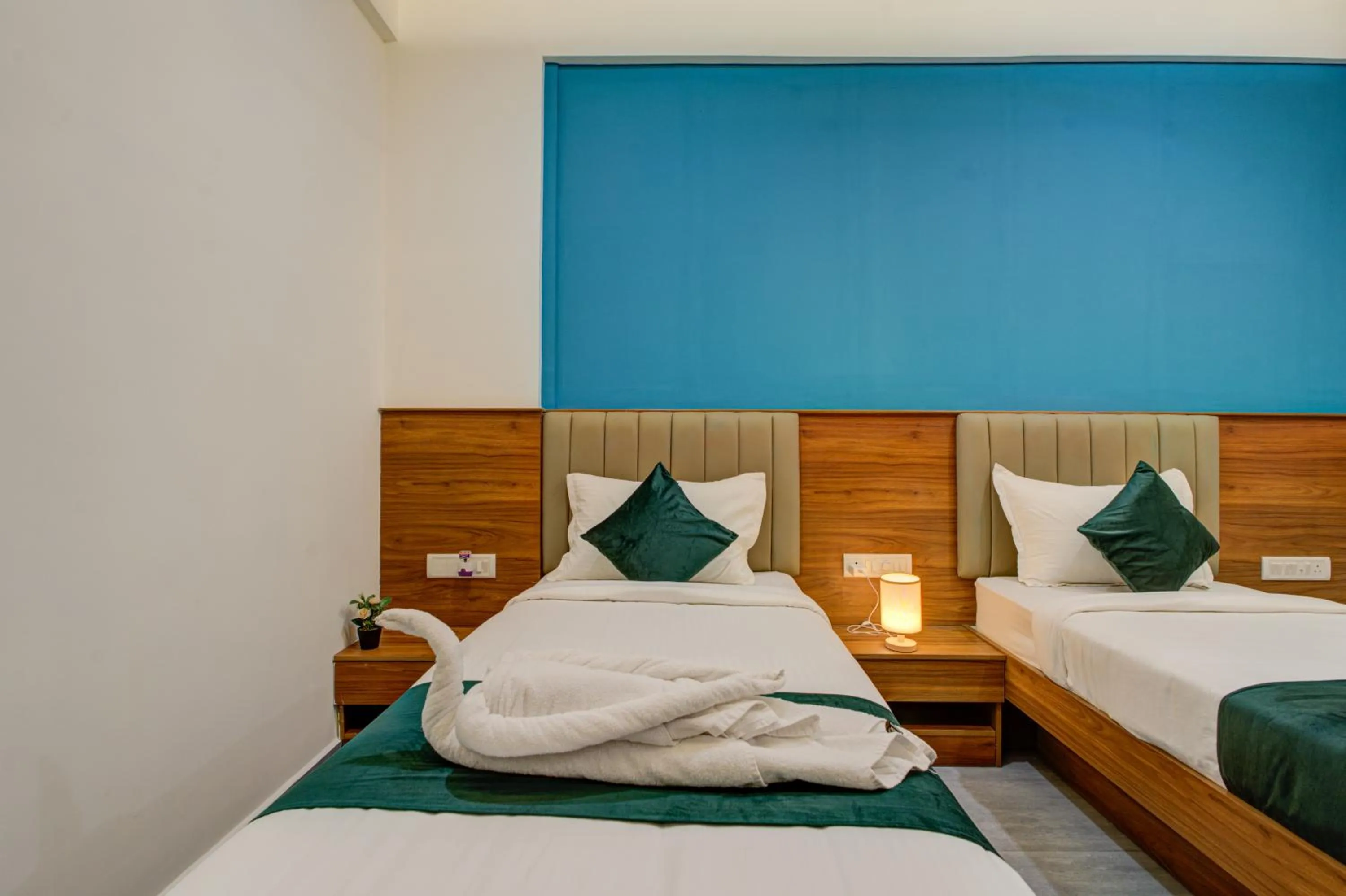 Bed in Silverkey Hotel Yelahanka
