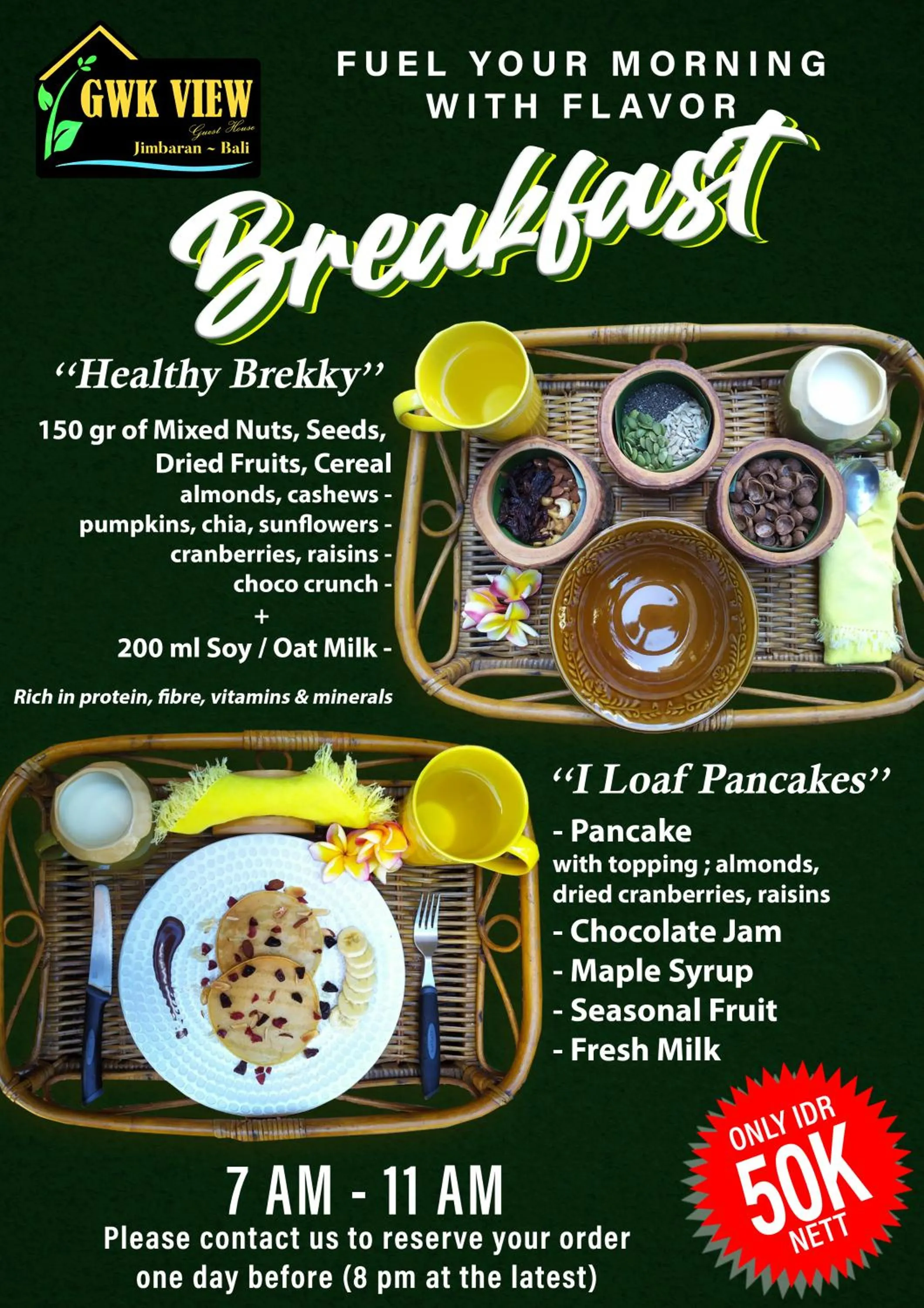 Food and drinks in GWK View Boutique Hotel and Residence