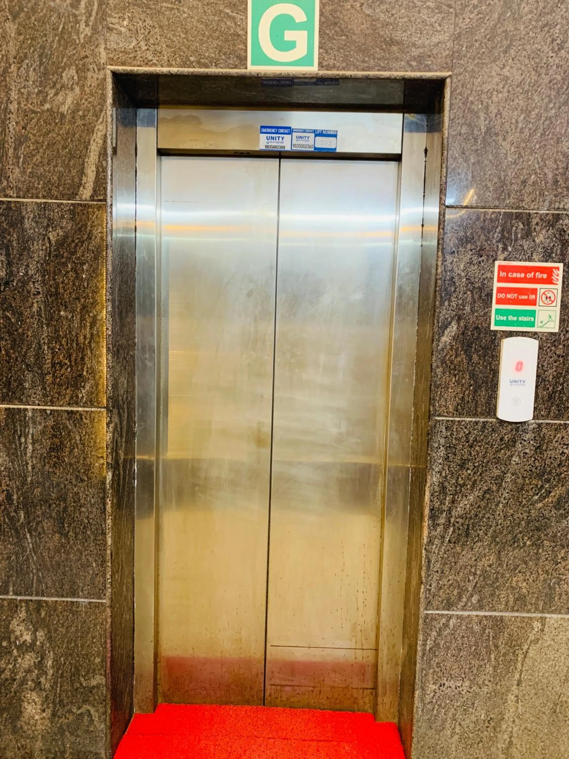 elevator in Western Silicon Hotel