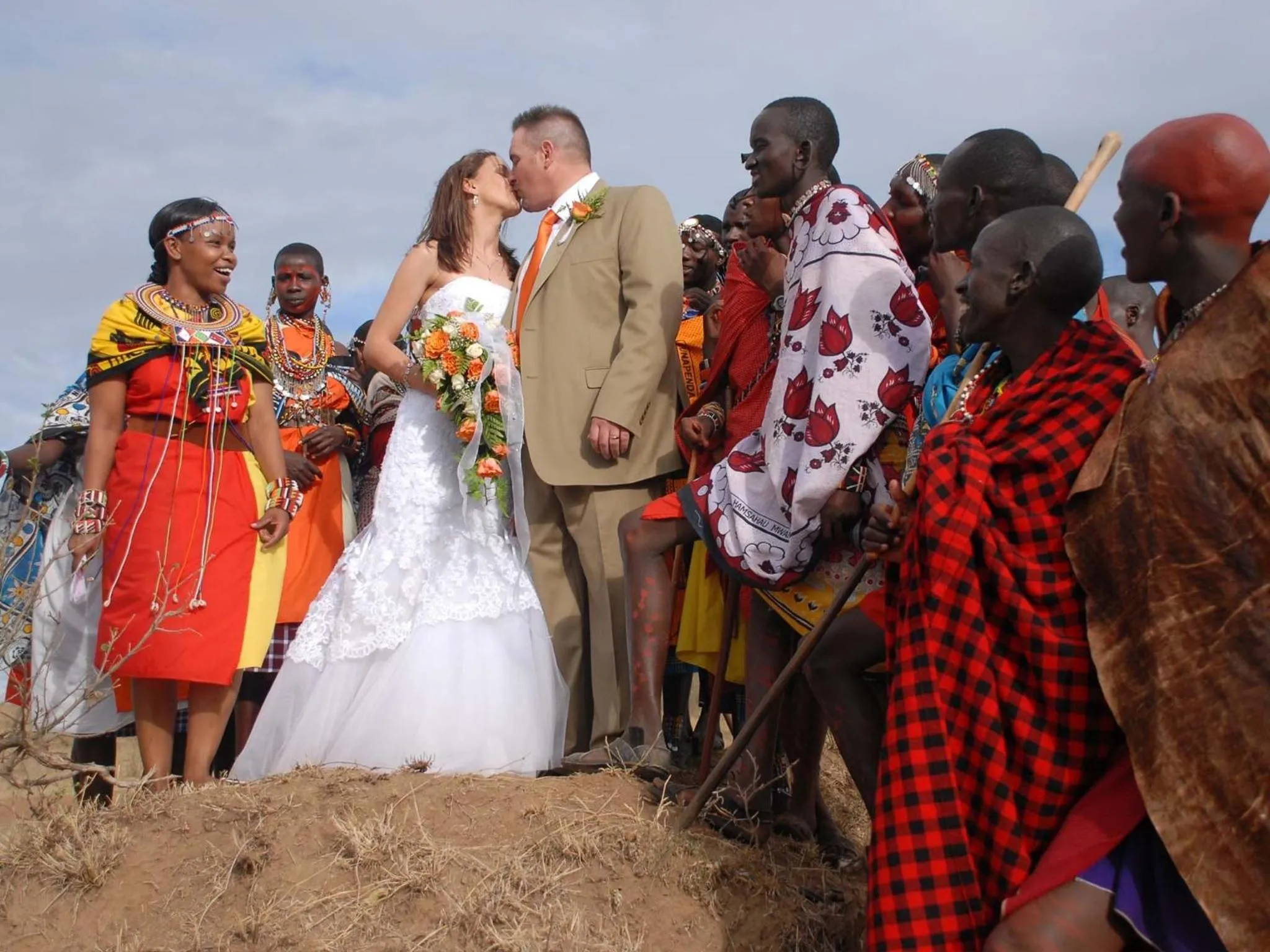 group of guests in Sarova Mara Game Camp