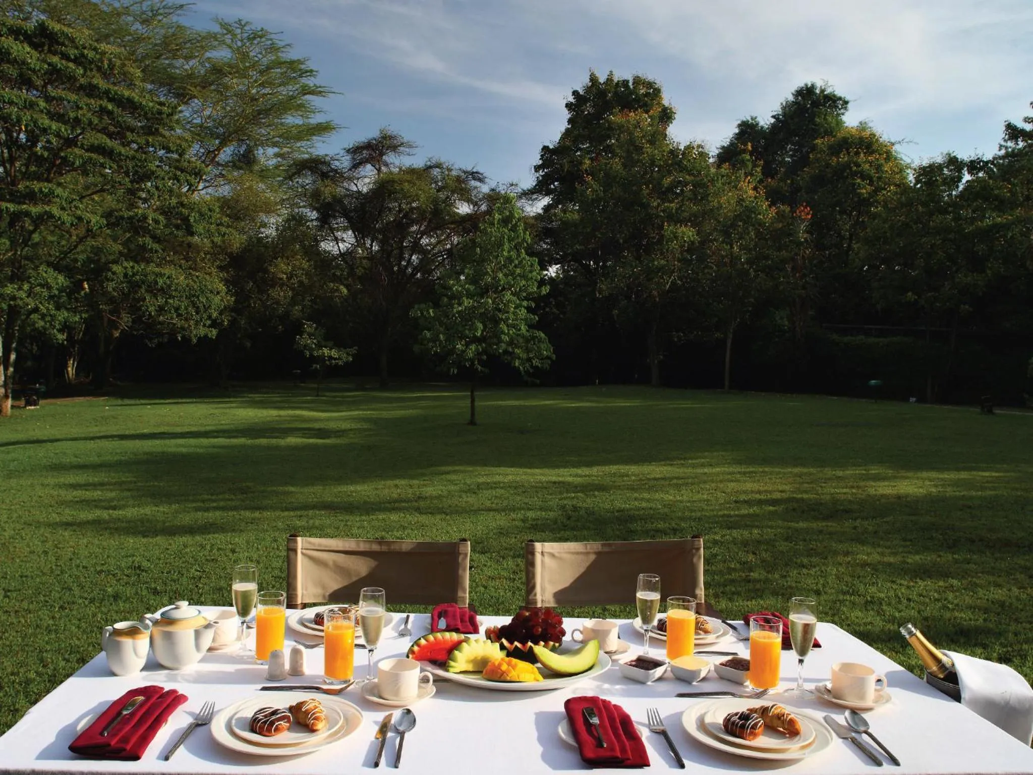 Garden in Sarova Mara Game Camp