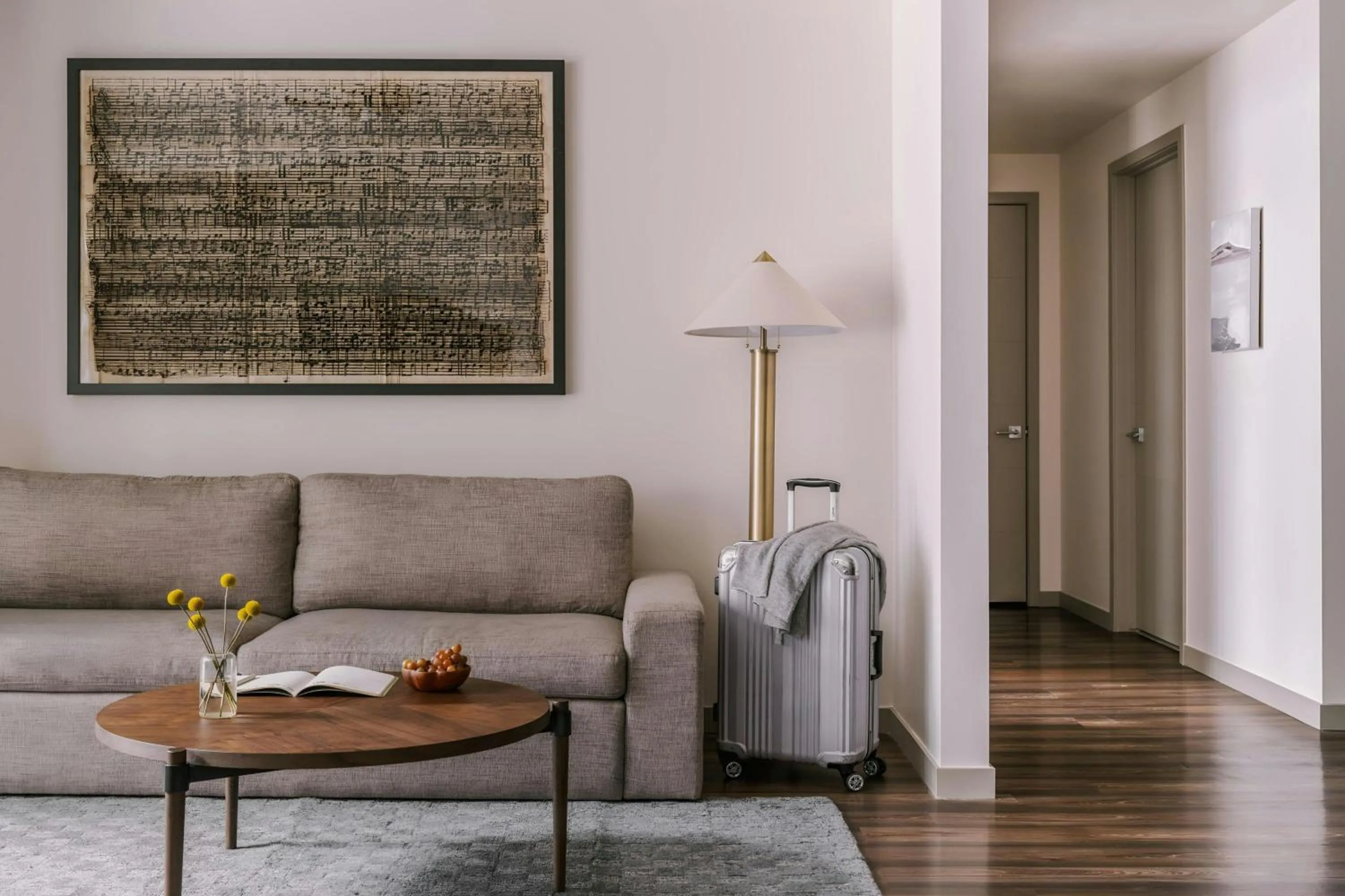 Living room in Sonder Skyline Apartments LoHi