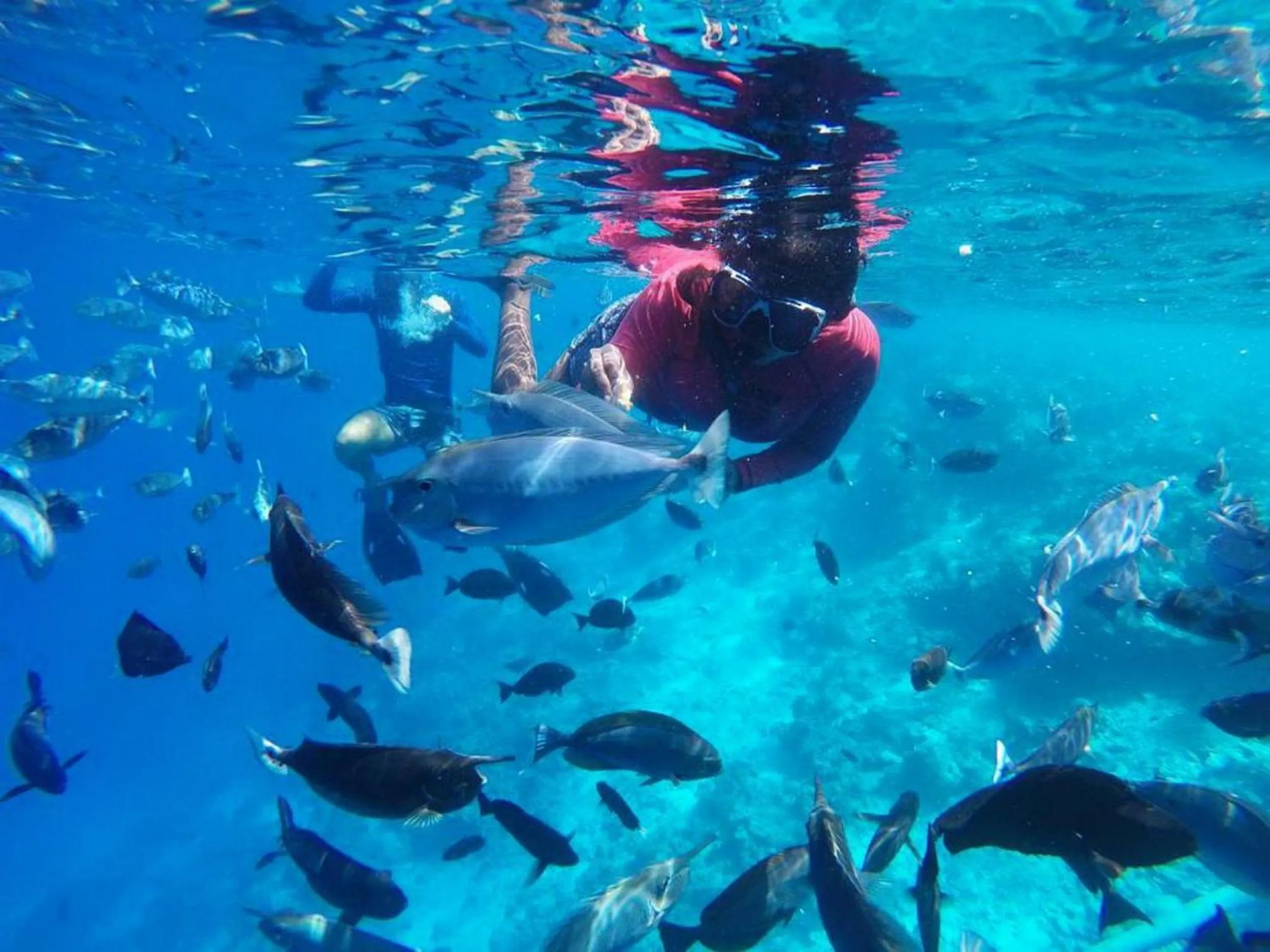 People in Adroit Beach Inn