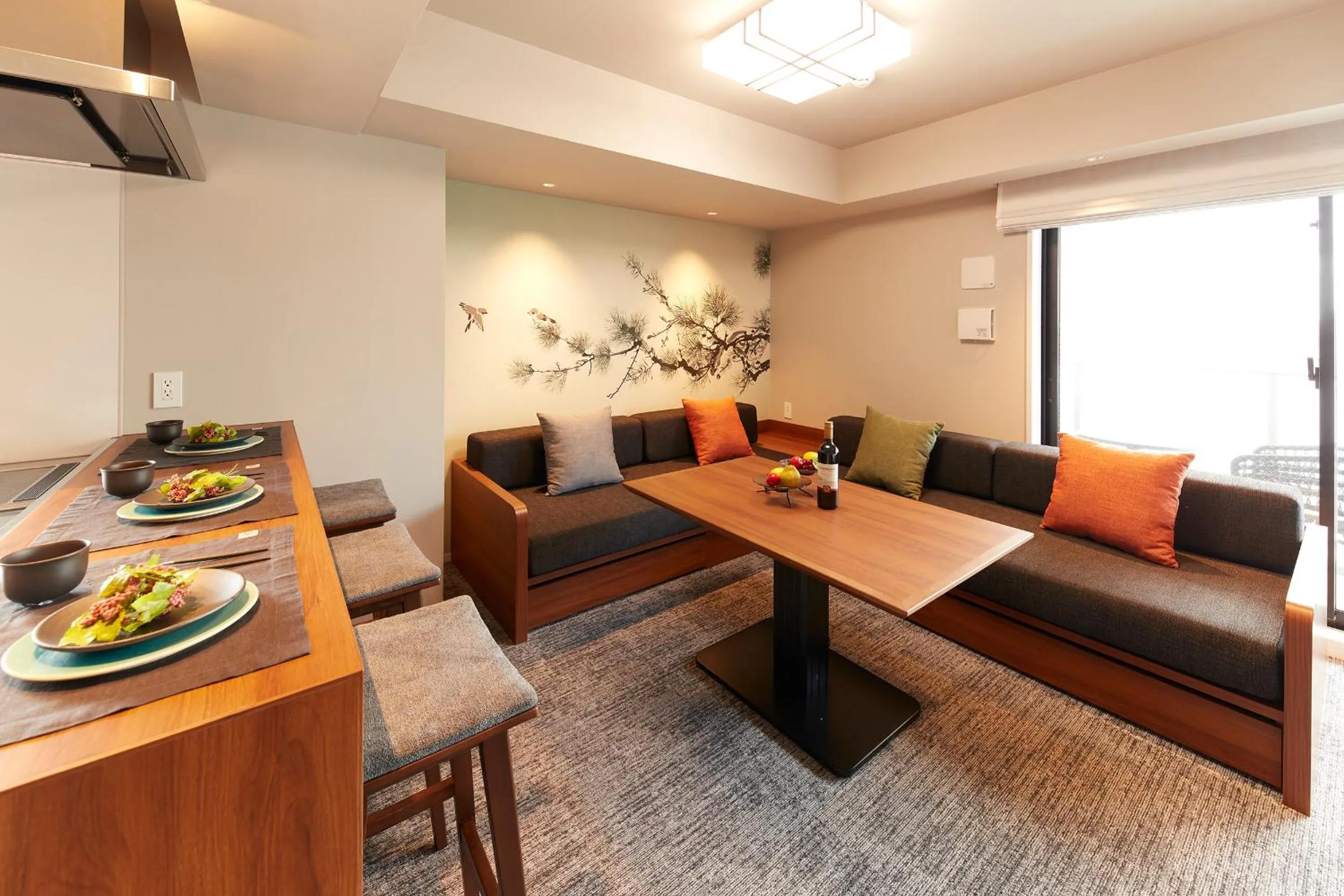 Living room in MONday Apart Premium Asakusa