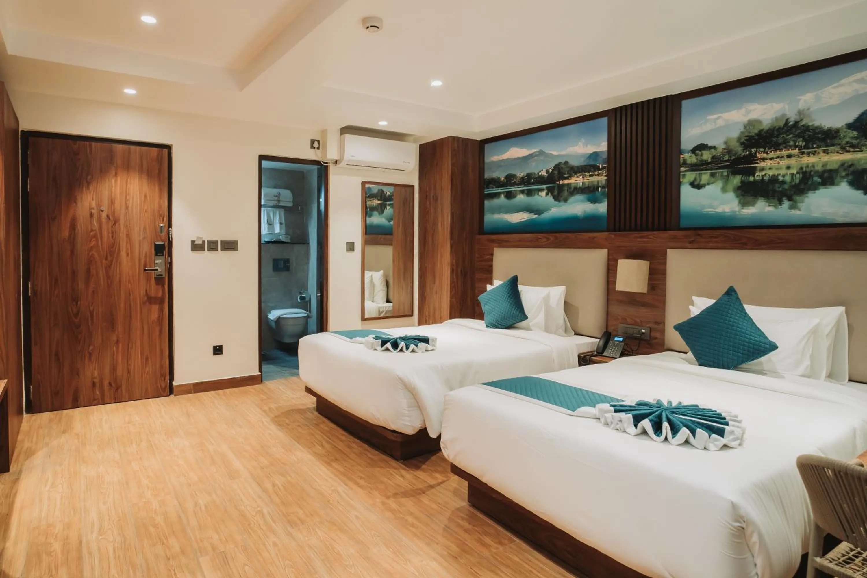 Bed in Dees Boutique Hotel