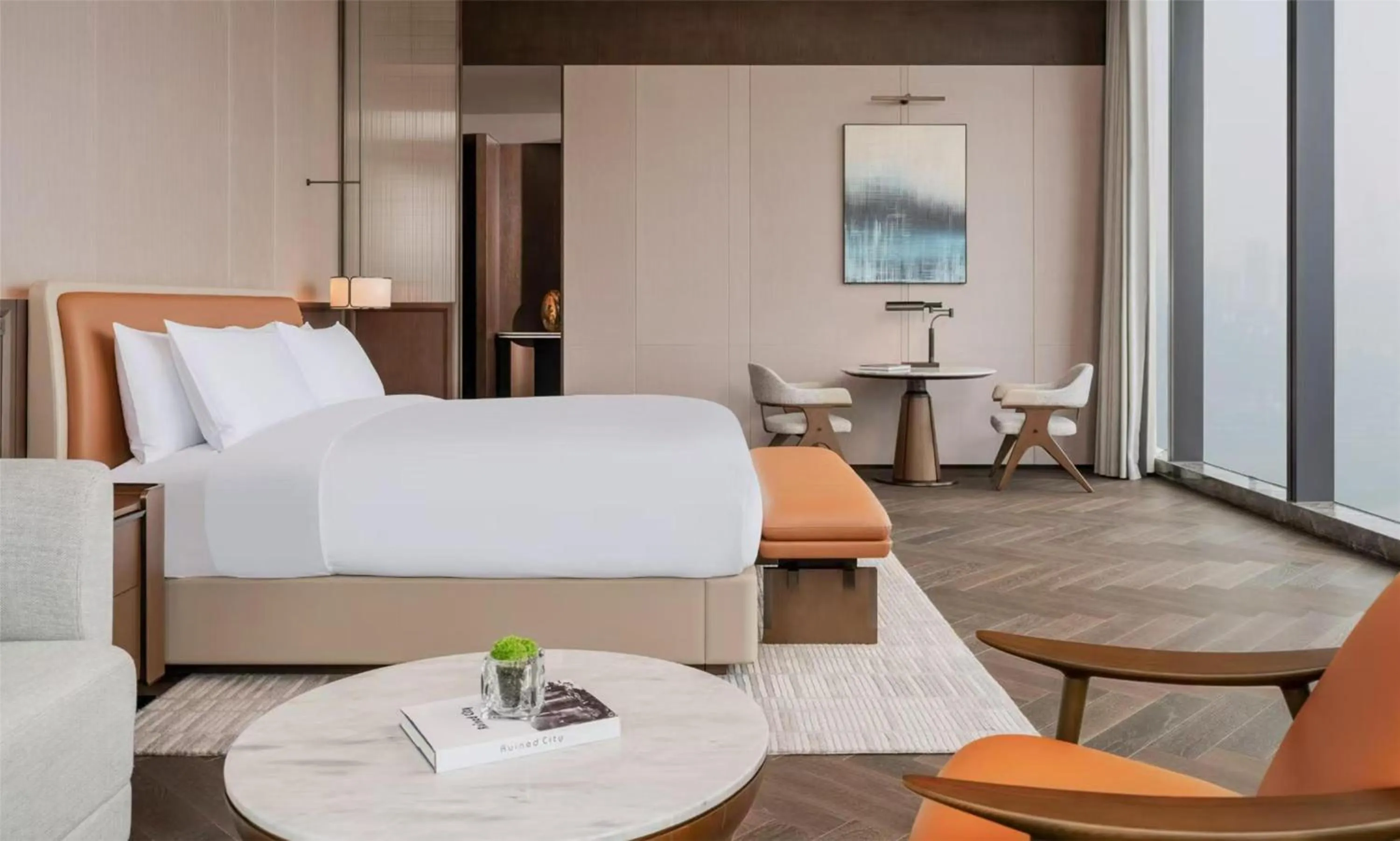 Bed in Conrad Chongqing - Indulge in the magical 8D city landscape