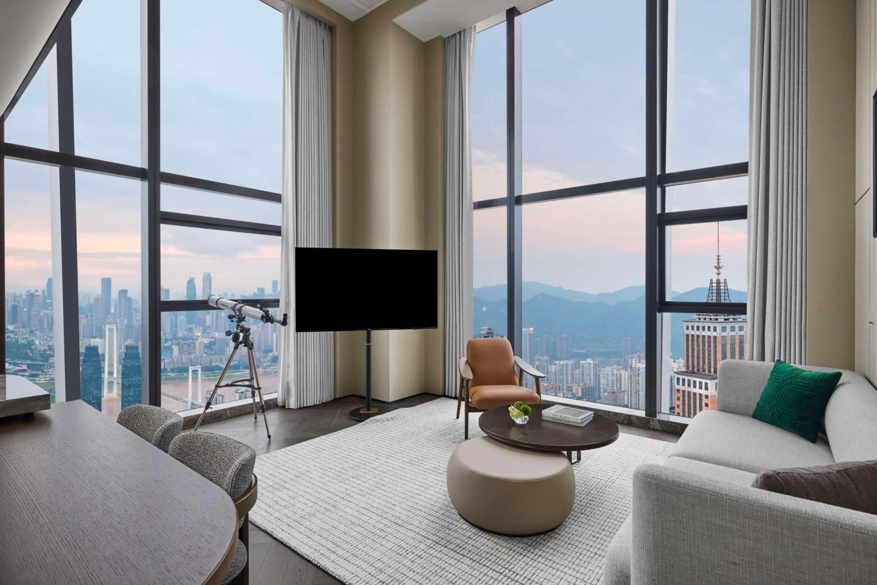 View (from property/room) in Conrad Chongqing - Indulge in the magical 8D city landscape