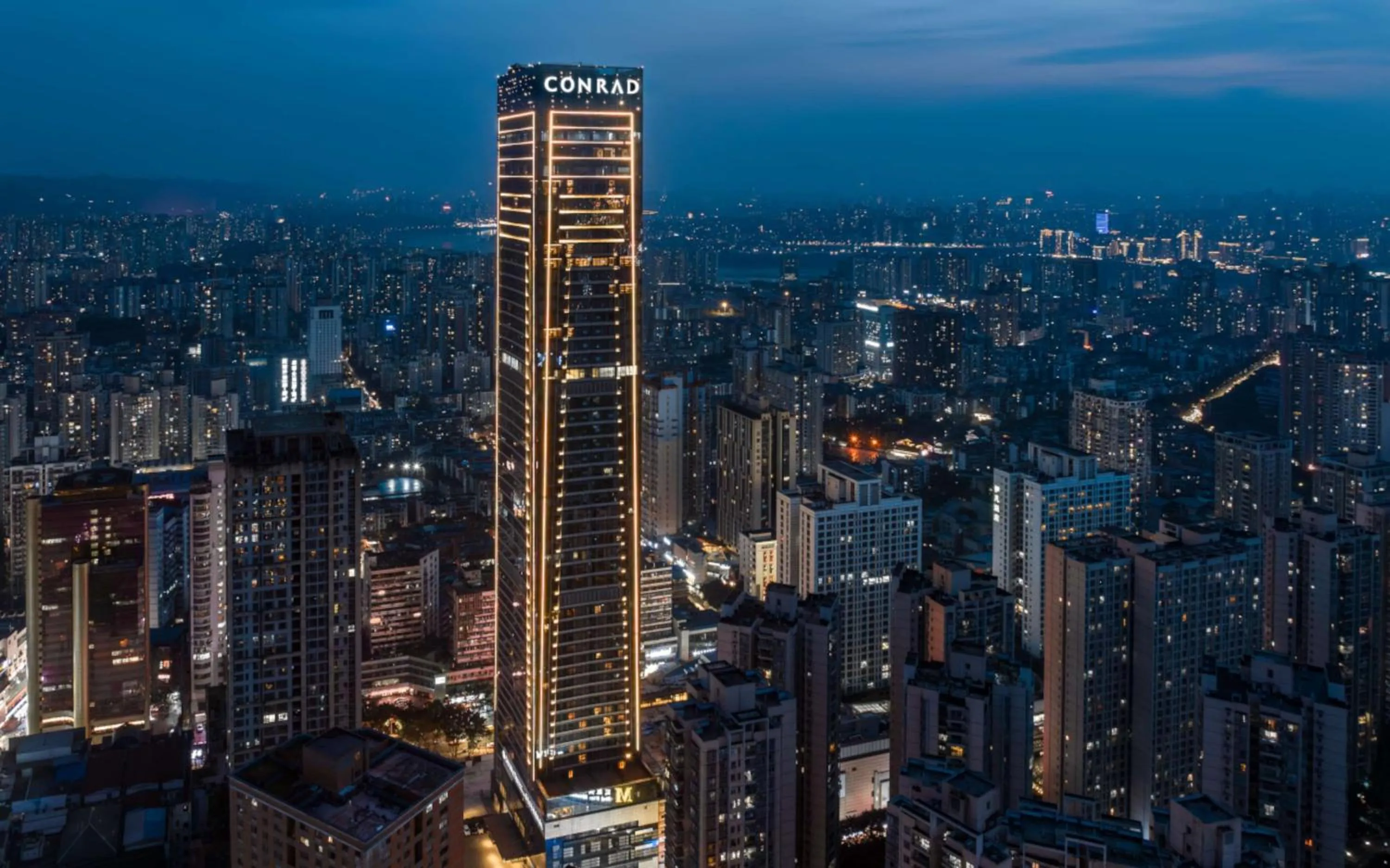Property building in Conrad Chongqing - Indulge in the magical 8D city landscape