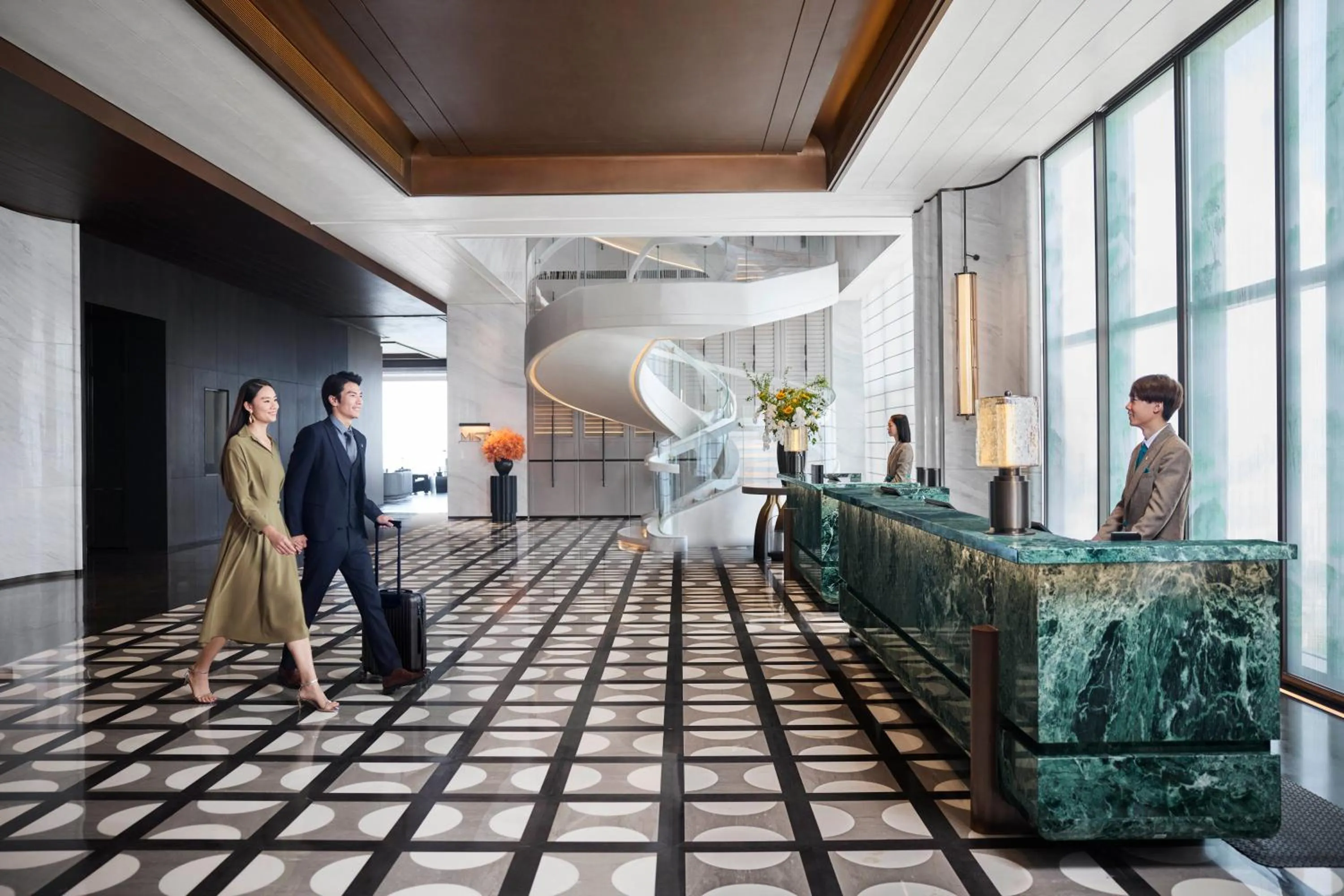 Lobby or reception in Conrad Chongqing - Indulge in the magical 8D city landscape