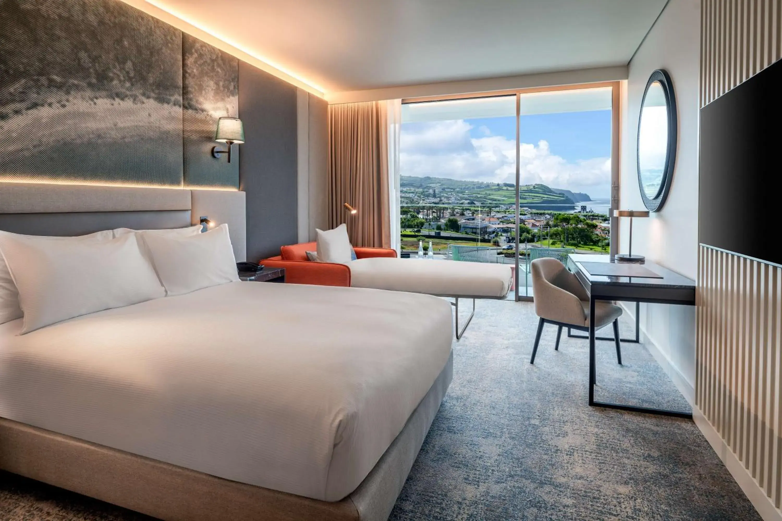 Queen Room with Sea and Mountain View in Doubletree By Hilton Lagoa Azores Queen Room with Sea and Mountain View in Doubletree By Hilton Lagoa Azores