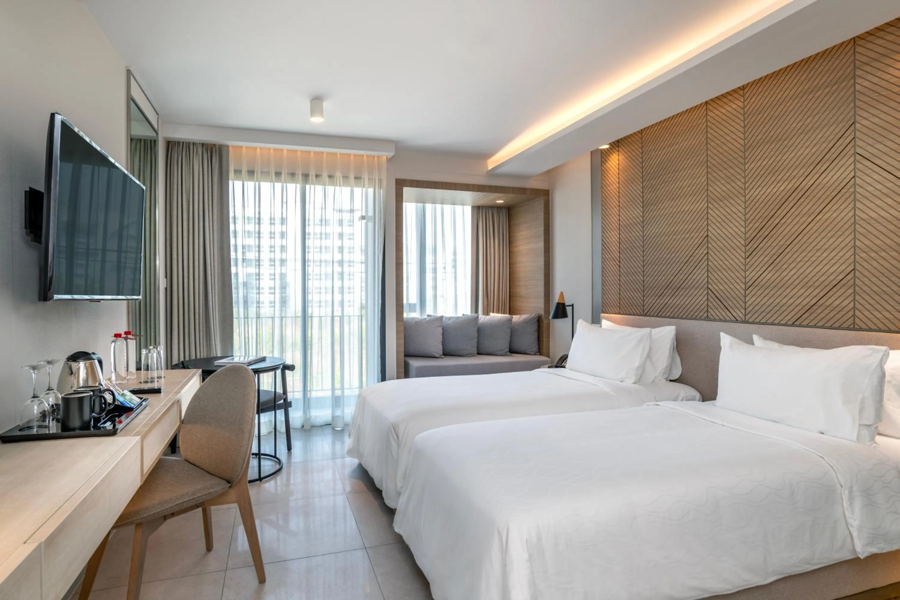 Bed in Howard Johnson by Wyndham Pattaya JC