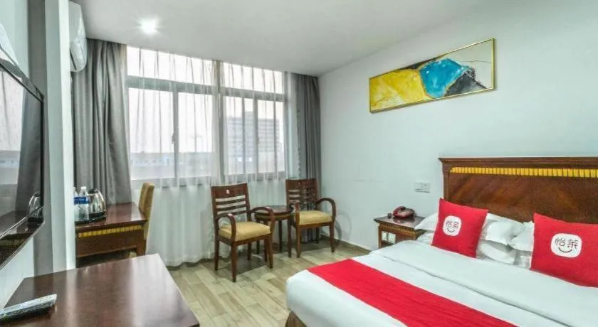 Bed in Nantong GuoDu Hotel