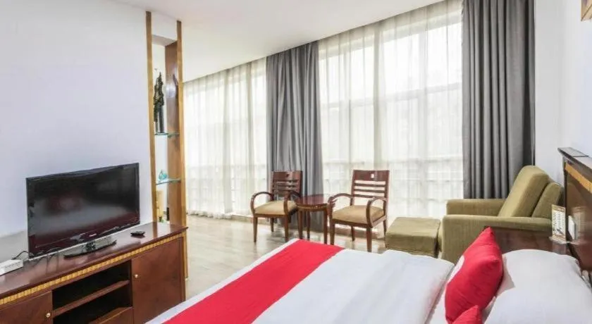 Bed in Nantong GuoDu Hotel