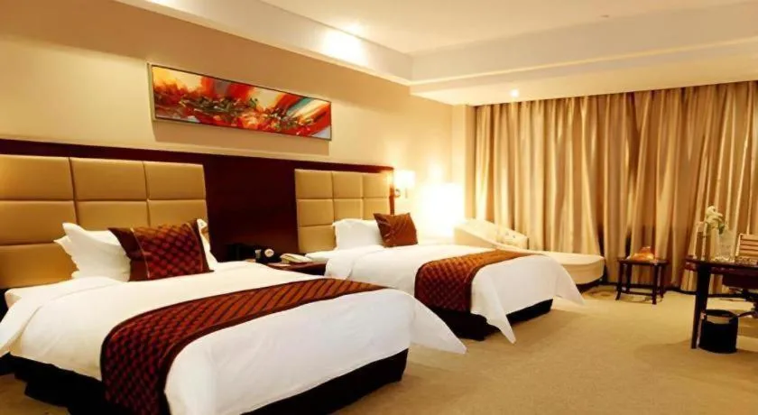 Bed in Zhongzhou International Hotel