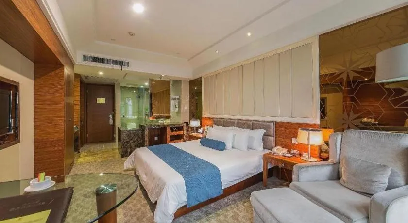 Bed in Ningbo East Shipu Hotel