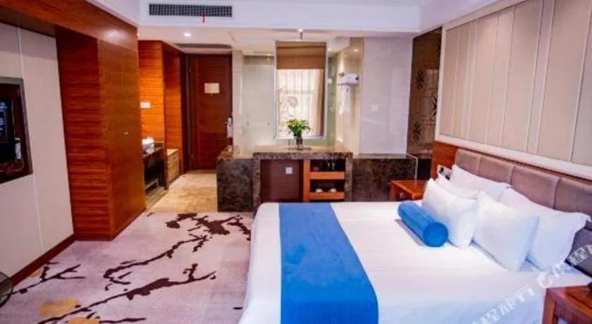 Bed in Ningbo East Shipu Hotel
