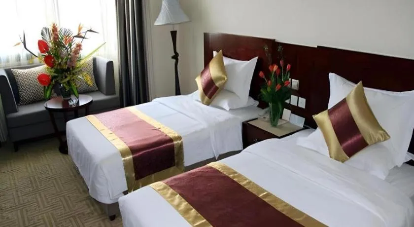 Bed in Lian Yun Hotel