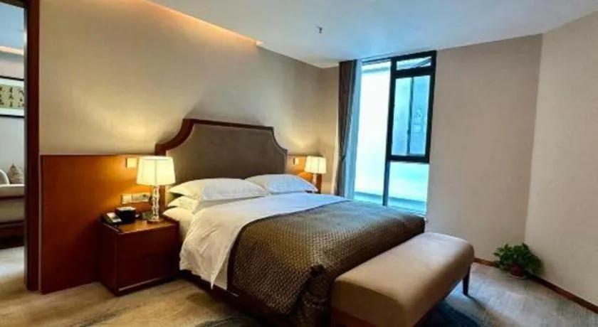 Bed in Lian Yun Hotel