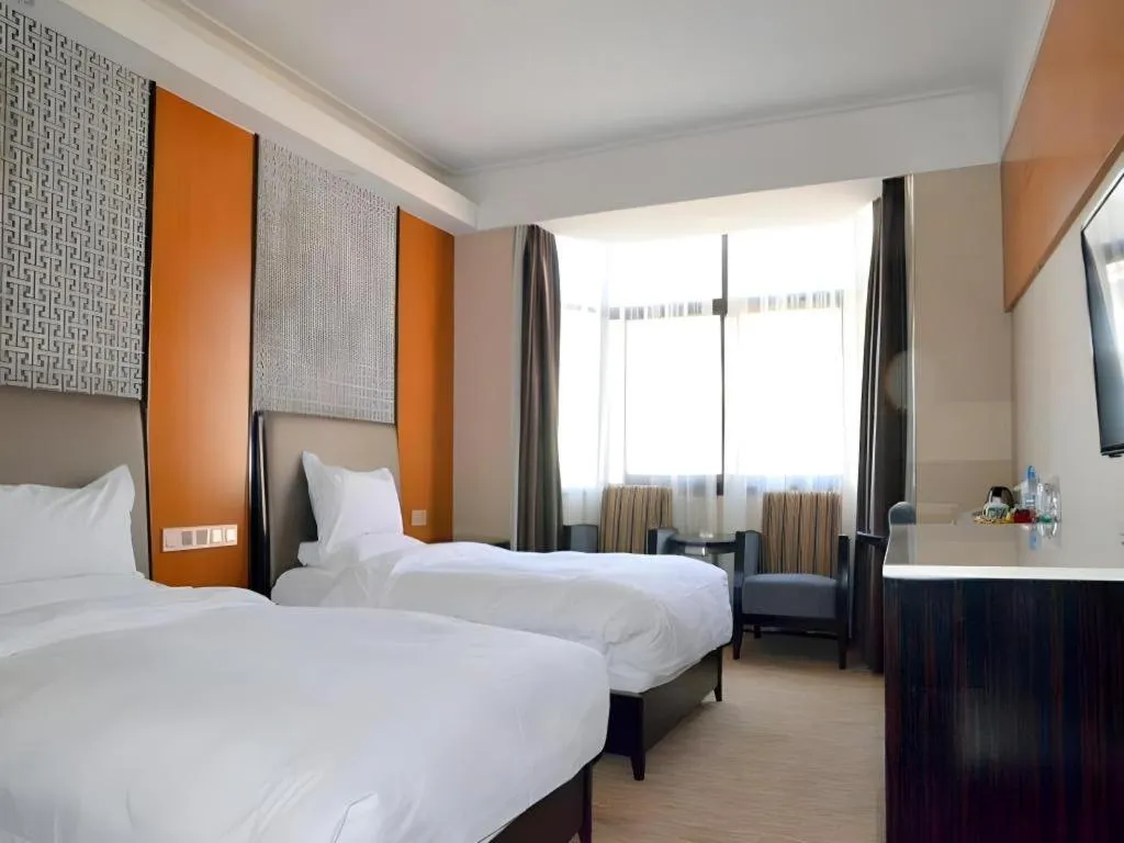 Bed in Lian Yun Hotel