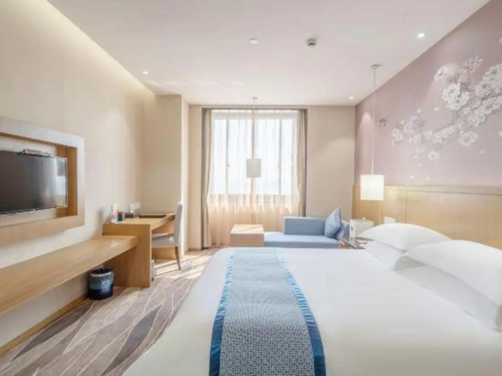Bed in Huzhou Zhebei Hotel