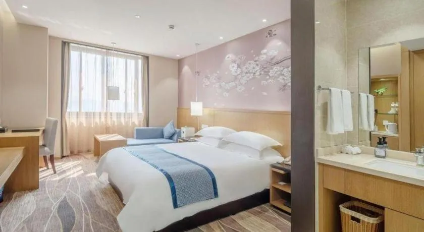 Bed in Huzhou Zhebei Hotel