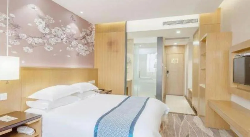 Bed in Huzhou Zhebei Hotel