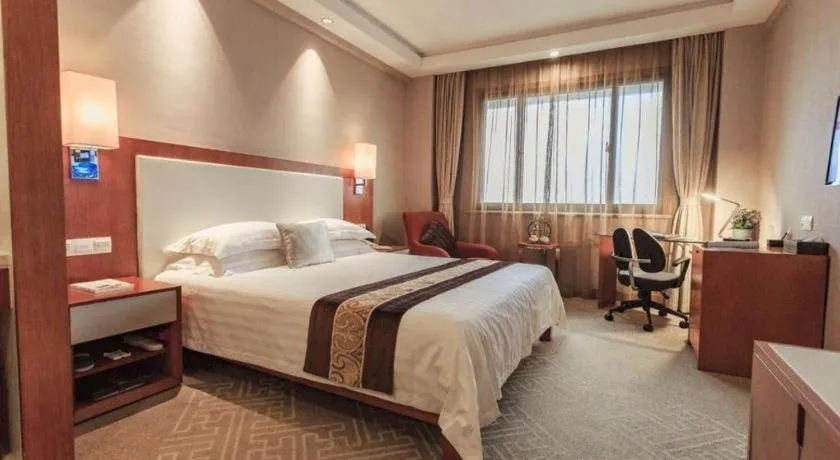 Bed in Huzhou Zhebei Hotel