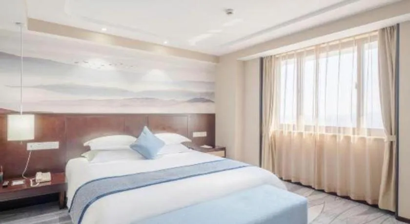 Bed in Huzhou Zhebei Hotel