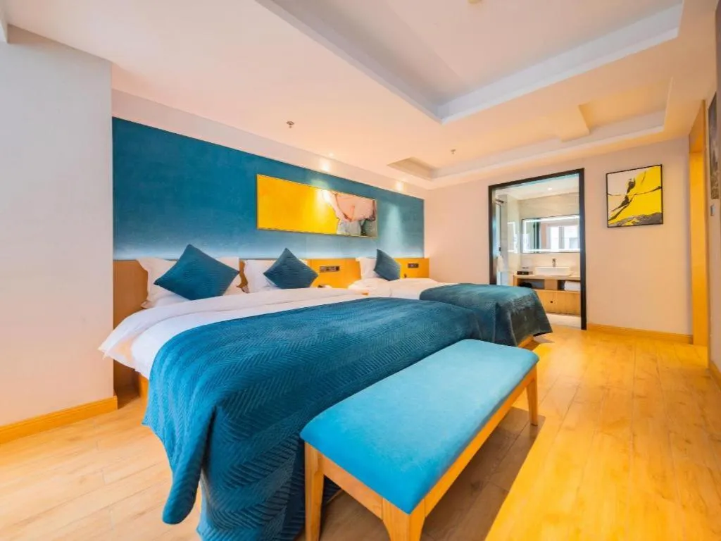 Bed in Xian Katie Eastman Hotel