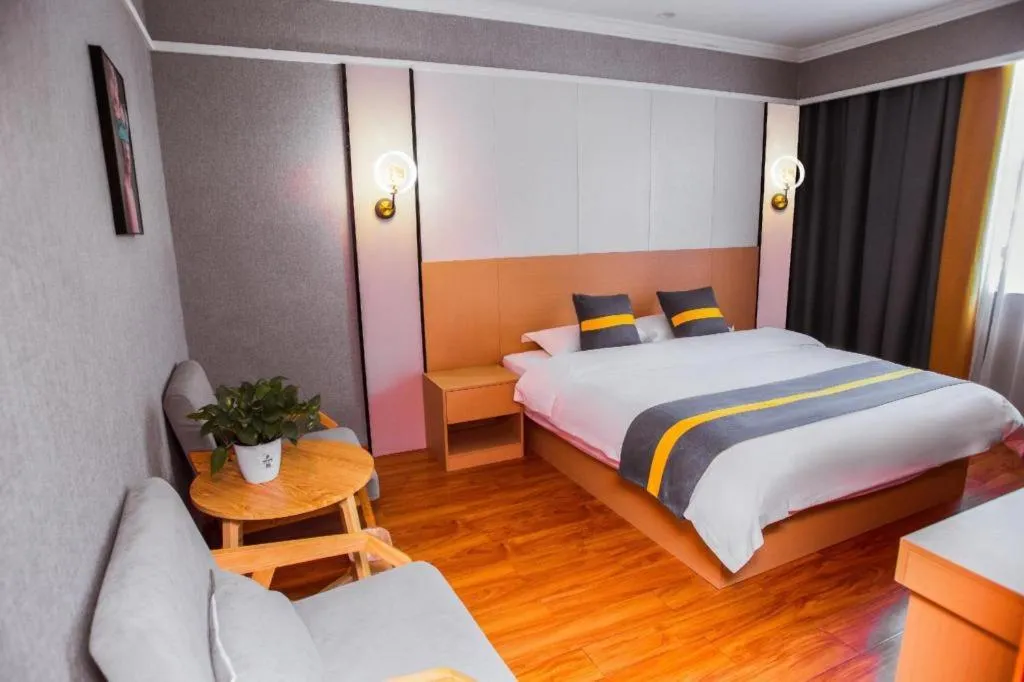 Bed in Jintone Hotel Beiliu Yongan Branch