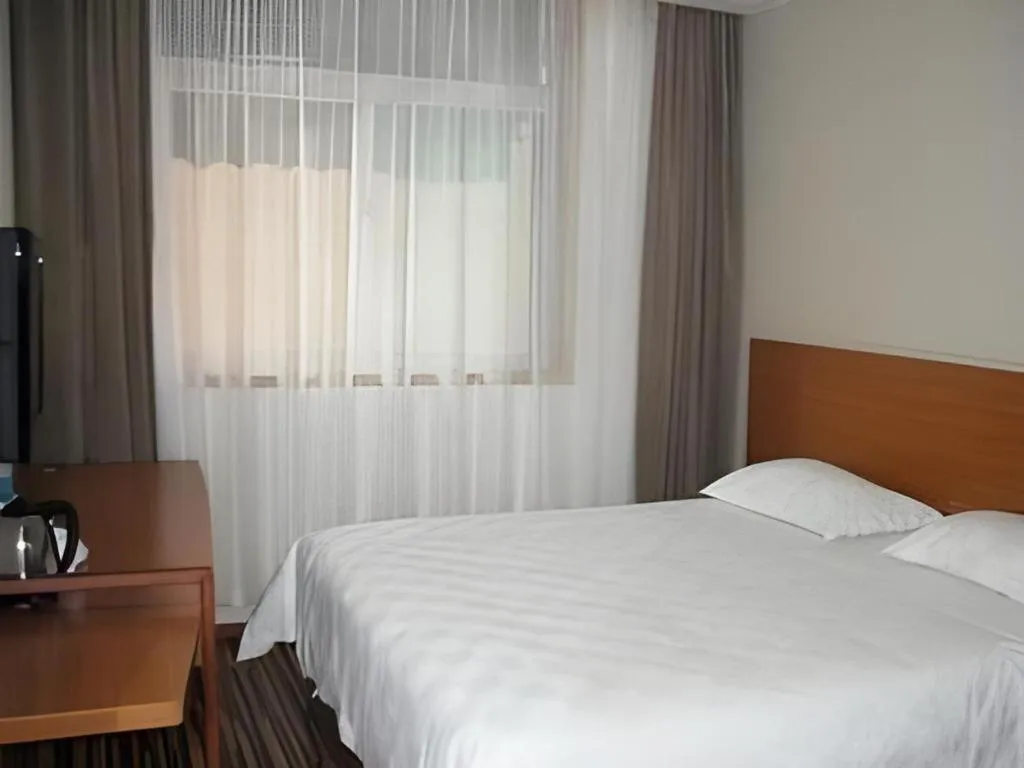 Bed in Jinjiang Inn Style Taiyuan South Inner Ring North Campus Finance and Economics University