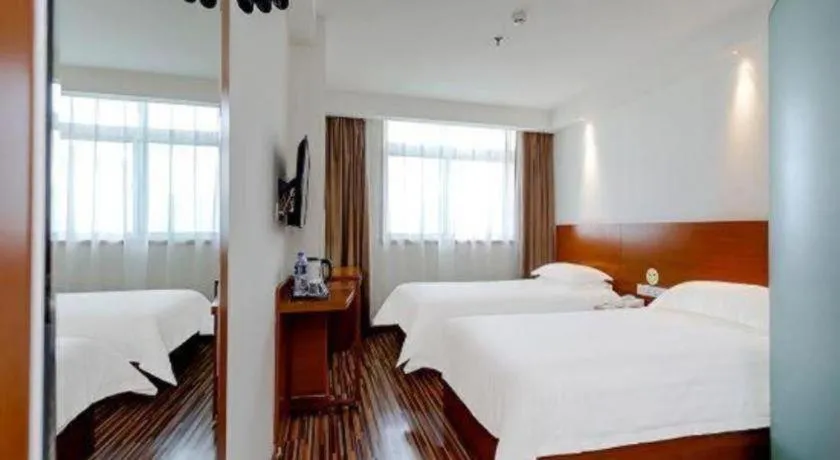 Bed in Jinjiang Inn Style Taiyuan South Inner Ring North Campus Finance and Economics University