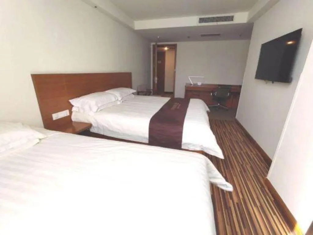 Bed in Jinjiang Inn Style Taiyuan South Inner Ring North Campus Finance and Economics University