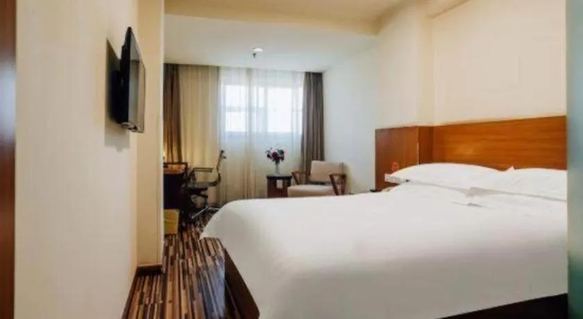 Bed in Jinjiang Inn Style Taiyuan South Inner Ring North Campus Finance and Economics University