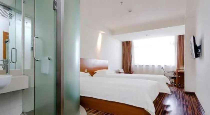 Bed in Jinjiang Inn Style Taiyuan South Inner Ring North Campus Finance and Economics University