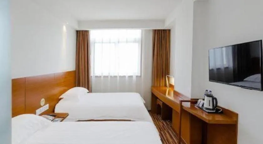 Bed in Jinjiang Inn Style Taiyuan South Inner Ring North Campus Finance and Economics University