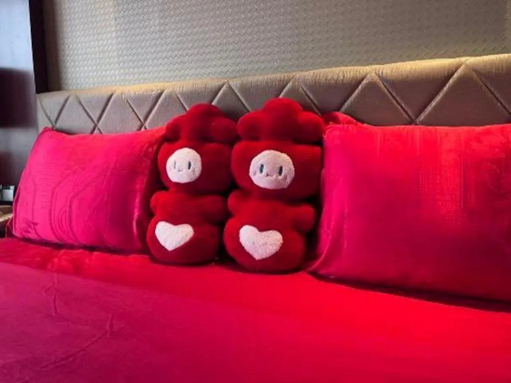 Bed in Wuhan Soluxe Hotel