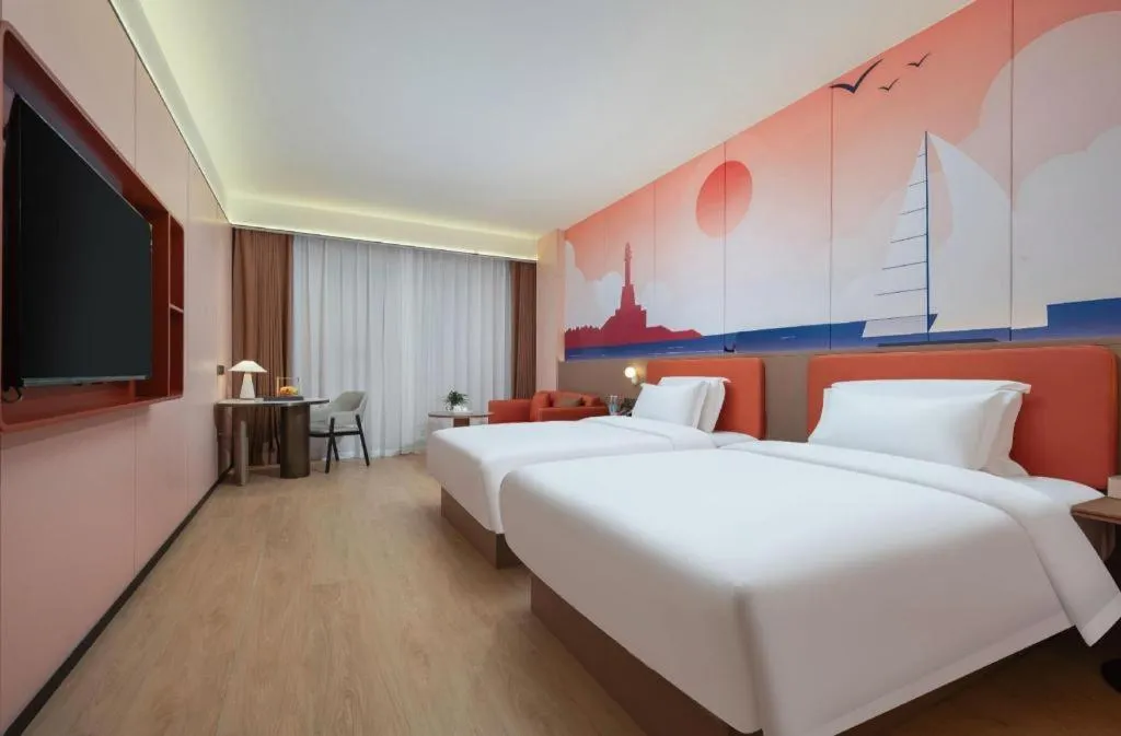 Bed in Quanzhou Binhai Hotel