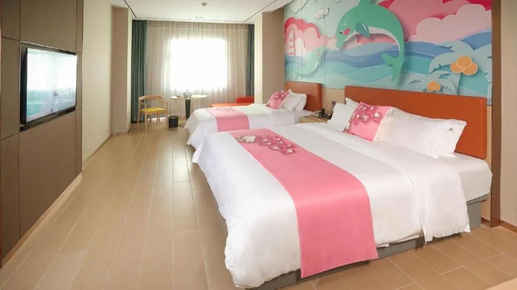 Bed in Quanzhou Binhai Hotel