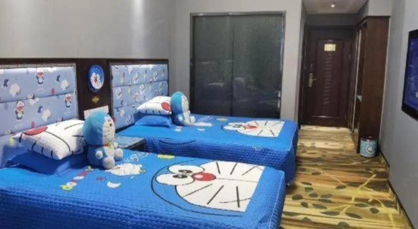 Bed in Dunhuang Dunhe Hotel