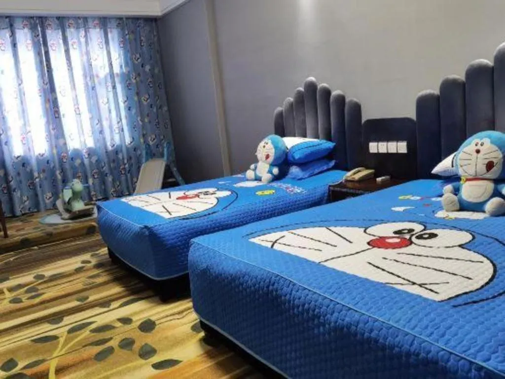 Bed in Dunhuang Dunhe Hotel