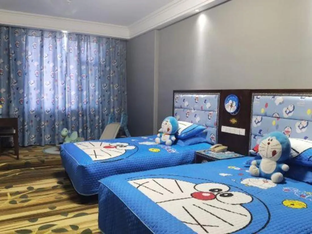 Bed in Dunhuang Dunhe Hotel