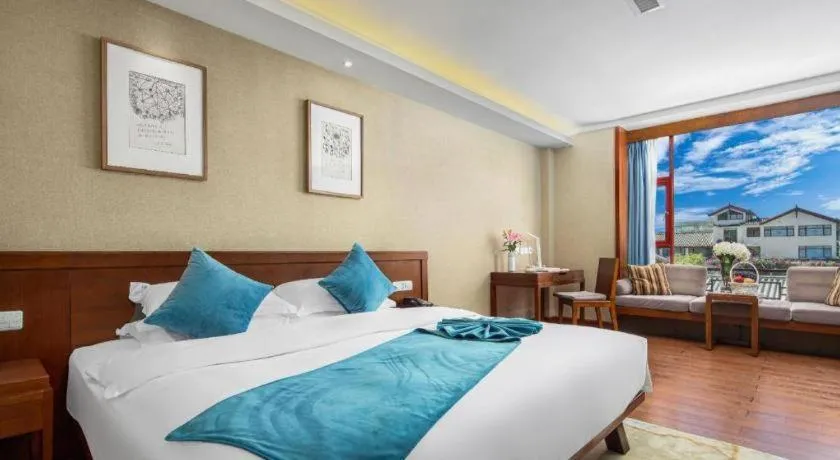 Bed in Lijiang Ziyue Hotel