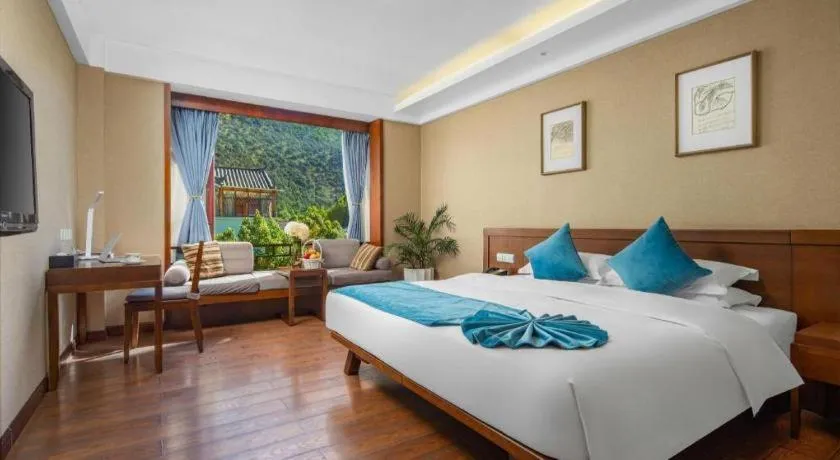 Bed in Lijiang Ziyue Hotel