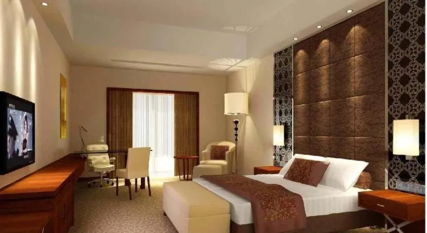 Bed in Blue Horizon International Hotel Gaomi