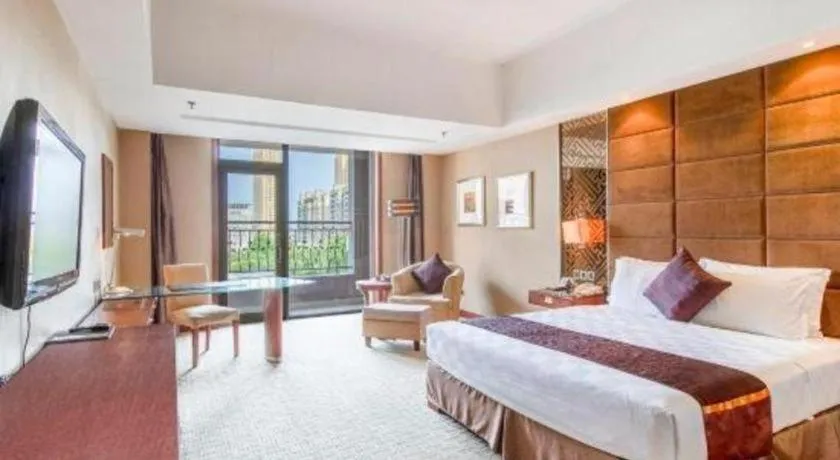 Bed in Blue Horizon International Hotel Gaomi